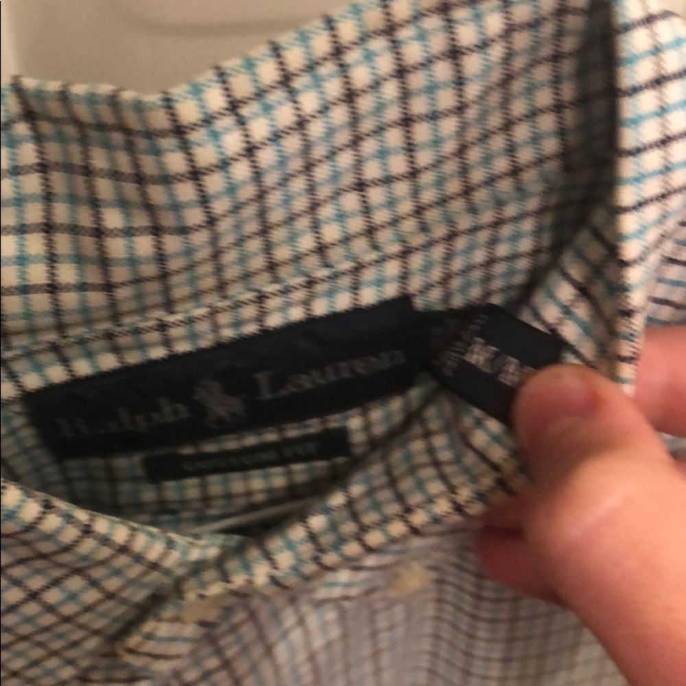 Ralph Lauren Checkered Button Down - Picture 2 of 3